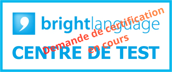 Logo Bright language barré
