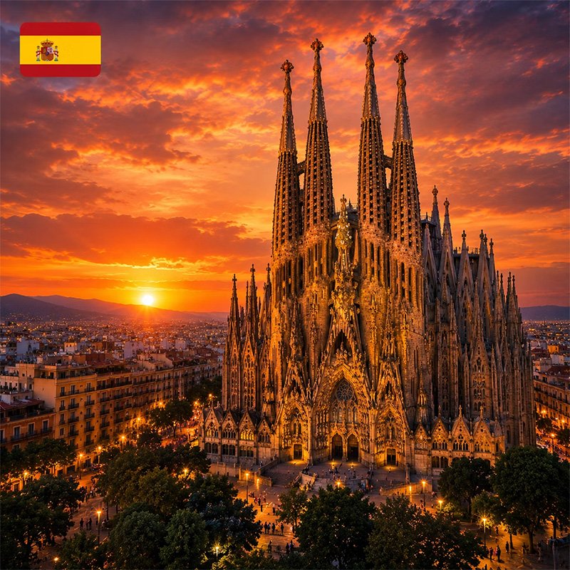 Drapeau de l'Espagne, symbole de la formation espagnol professionnel Arksos